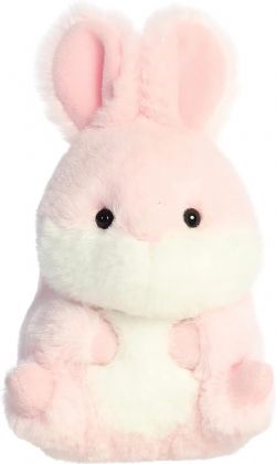 PELUCHE AURORA - ROLLY PET - LAPIN ROSE (BUNNY PINK) 5